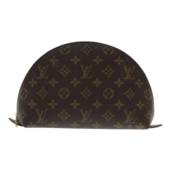 LOUIS VUITTON Monogram Trousse Demi Ronde Cosmetic Pouch M47520 LV Auth 94328 - Picture 2 of 16